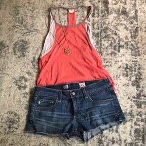 AG denim shorts